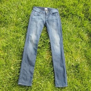 Hudson straight skinny dark denim jeans soft 26